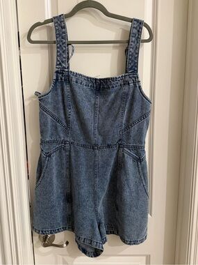 Denim romper
